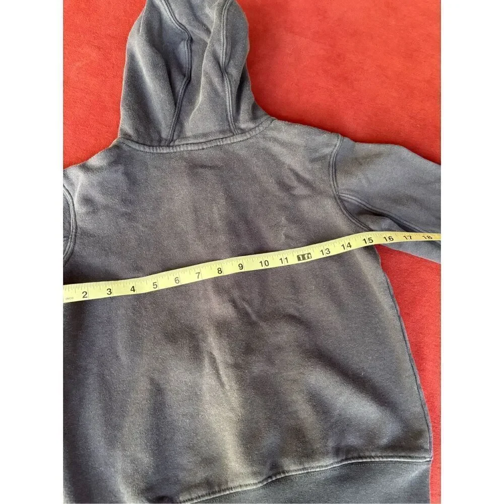 Majestic Boys' Dark Blue Astros Full Zip Fleece Long Sleeve Hoodie Size 8 Youth